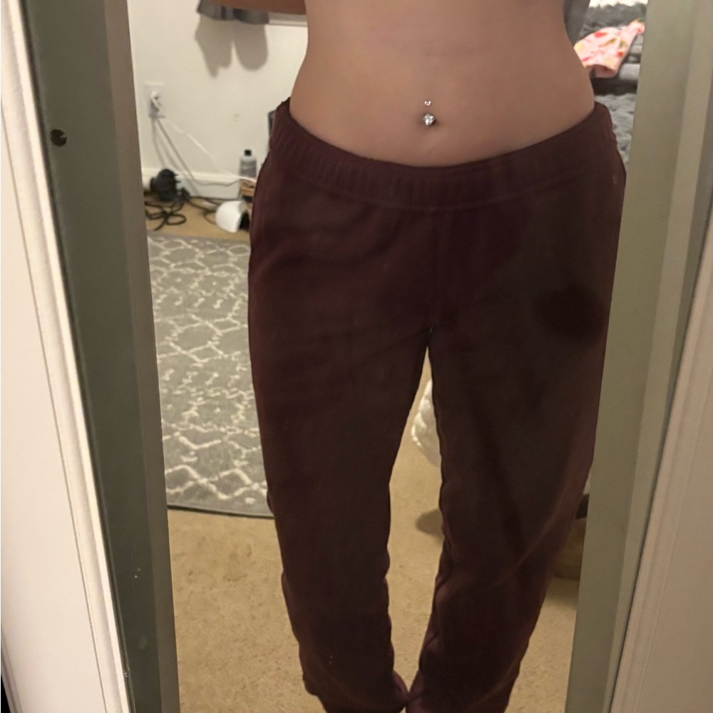 No Boundaries Burgundy Sweatpants